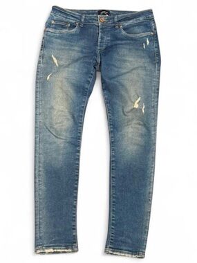 Levi's Made & Crafted Faded Distressed Slim Tapered Jeans